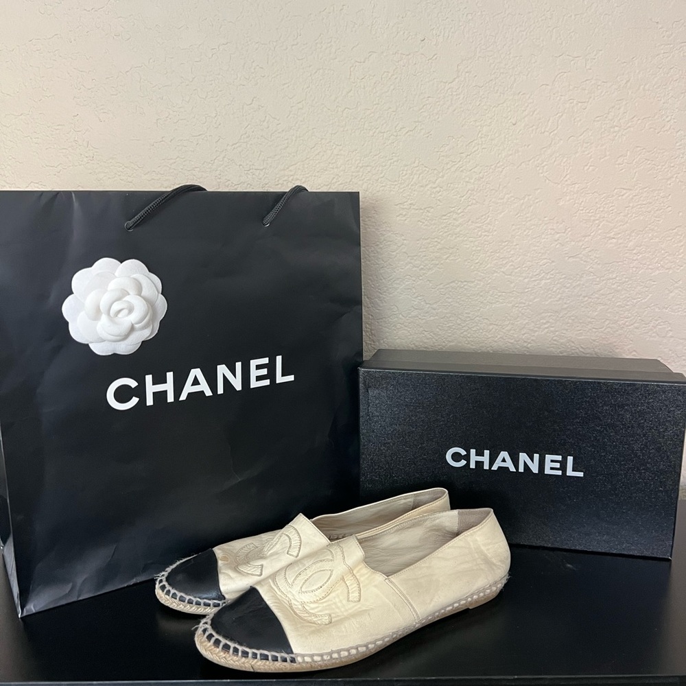 Authentic Chanel Espadrilles- Size 40